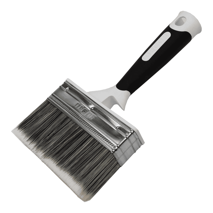 Кисть DECOR универсальная PREMIUM 120х25 мм, серебристый ворс, 2К ручка 1