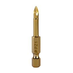 Бита отверточная ПРАКТИКА Эксперт PZ1×50 мм TiN 2