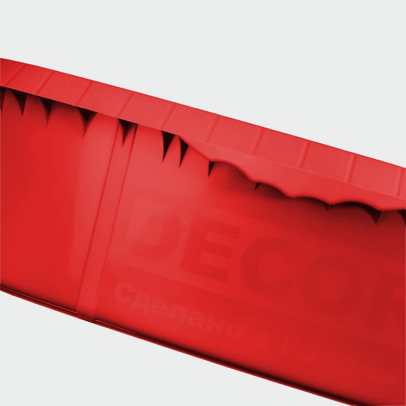 Таз DECOR хозяйственный 21л 2К красный 2
