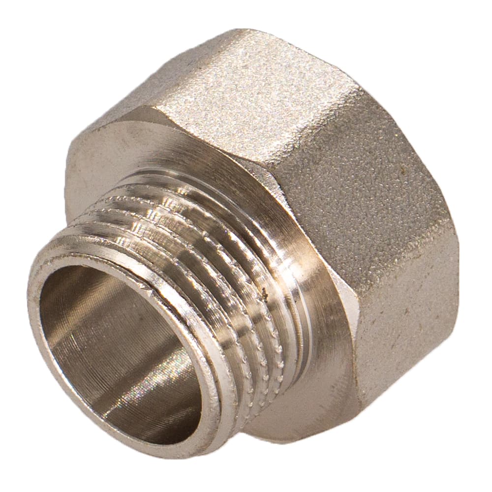Переходник латунный СТМ 3/4"×1/2" с внутренней и наружной резьбой
