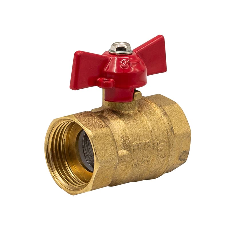 Кран шаровой латунный 462 3/4", внутренняя резьба, бабочка 1