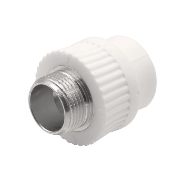 Муфта переходная полипропиленовая РемоКолор PP-R 25 мм×3/4", наружная резьба 1