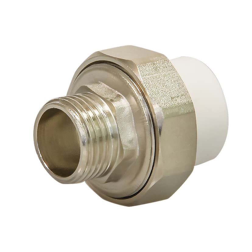 Муфта разъёмная полипропиленовая СТМ PP-R 32 мм×3/4", американка, наружная резьба 1