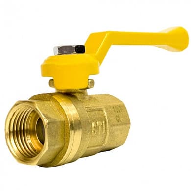 Кран шаровой STI для газа, латунный, рычаг, внутренняя резьба, 1/2"