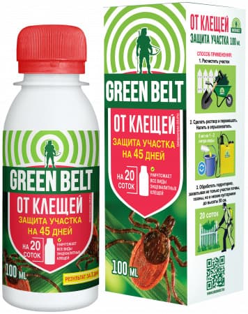 Средство защиты растений GREEN BELT от клещей, концентрат, 100 мл 1