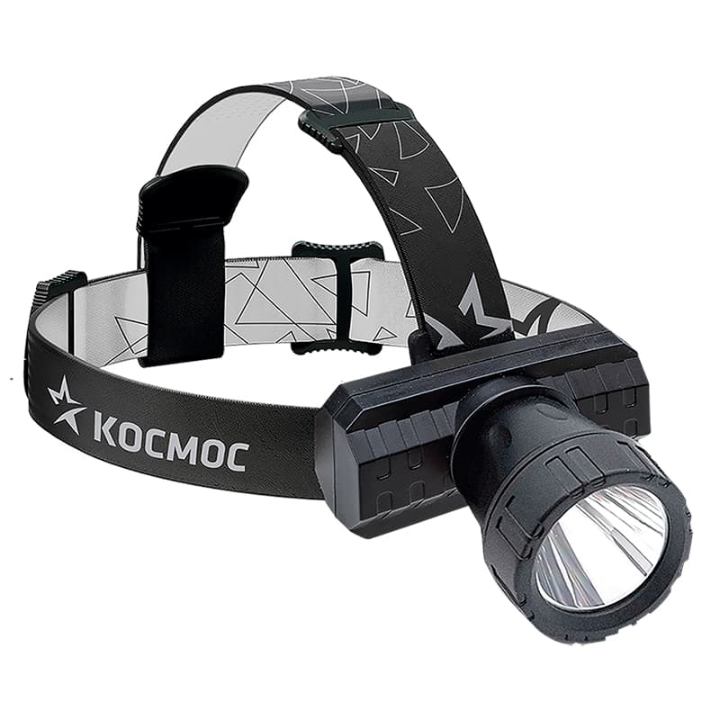 Фонарь Космос KocAcHead3W налобный светодиодный аккумуляторный 3Вт 180 лм, micro USB