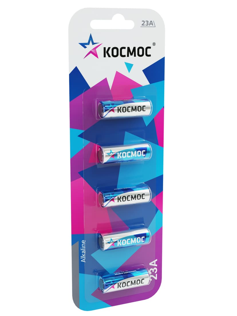 Батарейка Космос 23A 12В алкалиновая, блистер 5 шт. 1