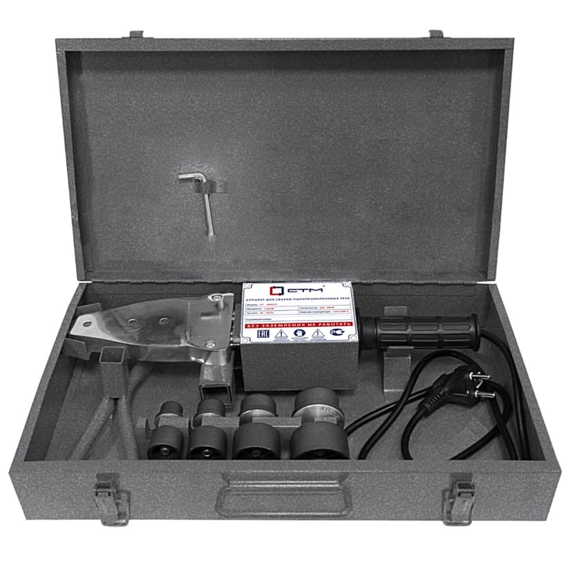 Аппарат сварочный СТМ CP-WM-215 для PP-R труб, 1500 Вт 1