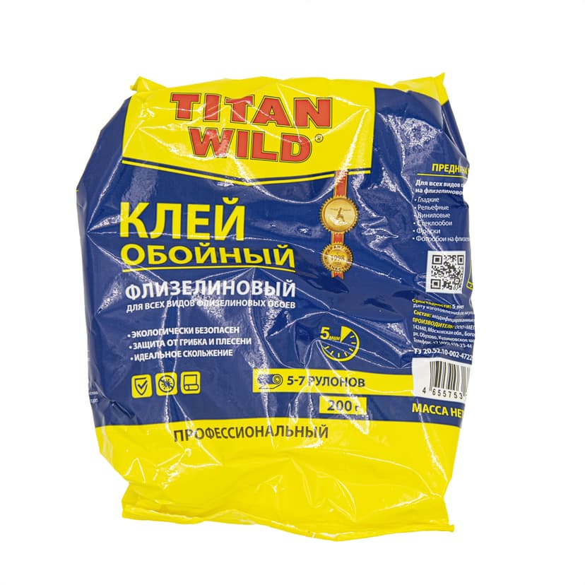 Клей обойный Titan Wild флизелиновый, 200 г 1