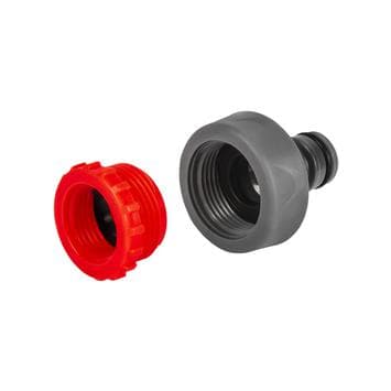 Штуцер для шланга QUATTRO ELEMENTI внутренняя резьба 1/2" и 3/4" мягкий пластик 5