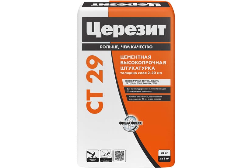 Штукатурка и ремонтная шпаклёвка Ceresit CT 29, 25 кг 1