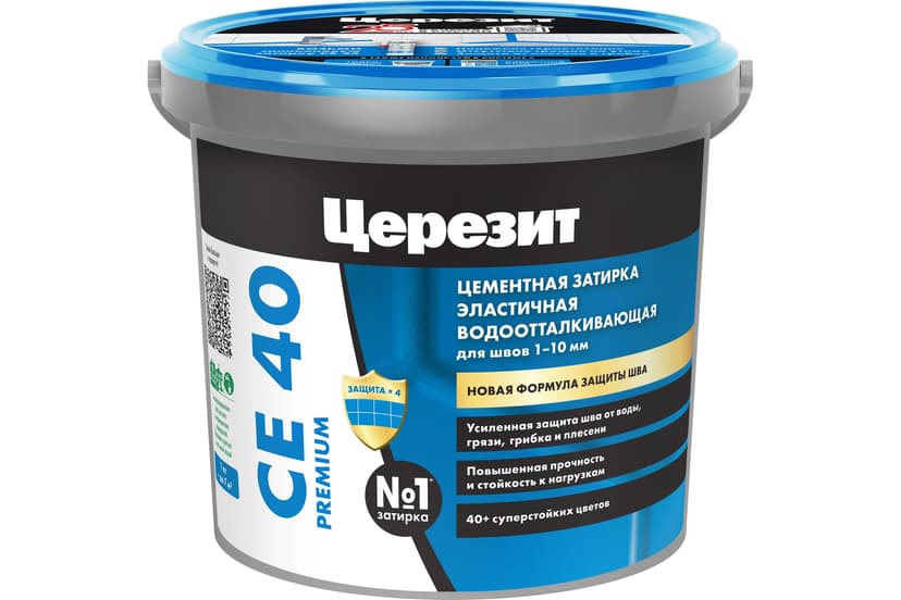 Затирка для швов плитки эластичная Ceresit CE 40, 1 кг, жасмин 10