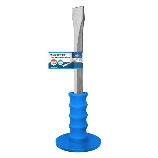 Зубило слесарное VERTEXTOOLS с пластиковым протектором 250×20 мм 1