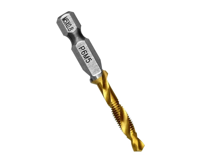 Сверло-метчик VERTEXTOOLS М5×0,8 мм с титановым покрытием 4