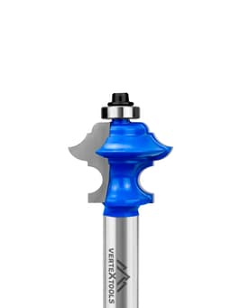 Фреза кромочная фигурная VERTEXTOOLS Ø34.9×27.1 мм, хвостовик 12 мм, с подшипником 1
