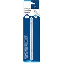 Сверло перовое VERTEXTOOLS Ø8×152 мм, шестигранный хвостовик 3