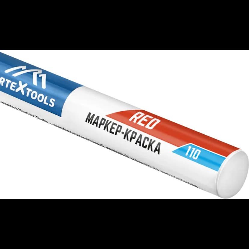 Маркер-краска строительный VERTEXTOOLS красный 3