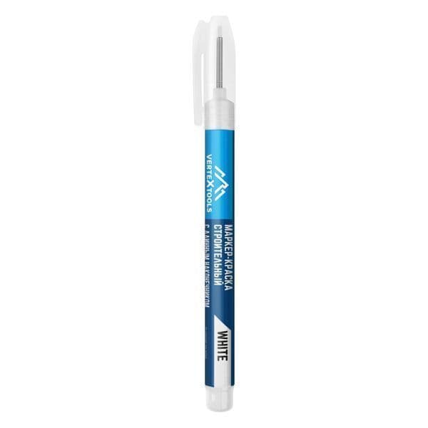 Маркер-краска VERTEXTOOLS с длинным наконечником белый 2