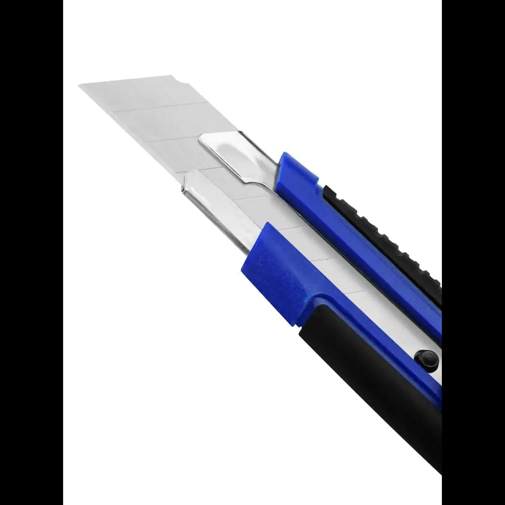 Нож малярный VERTEXTOOLS 18 мм с двухкомпонентной ручкой