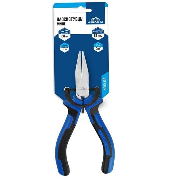 Плоскогубцы VERTEXTOOLS мини 120 мм 4
