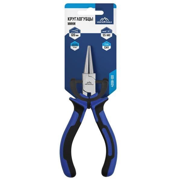 Круглогубцы VERTEXTOOLS мини 120 мм 4