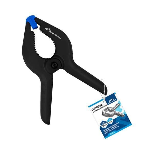 Струбцина VERTEXTOOLS пружинная 85 мм, зажим 35 мм