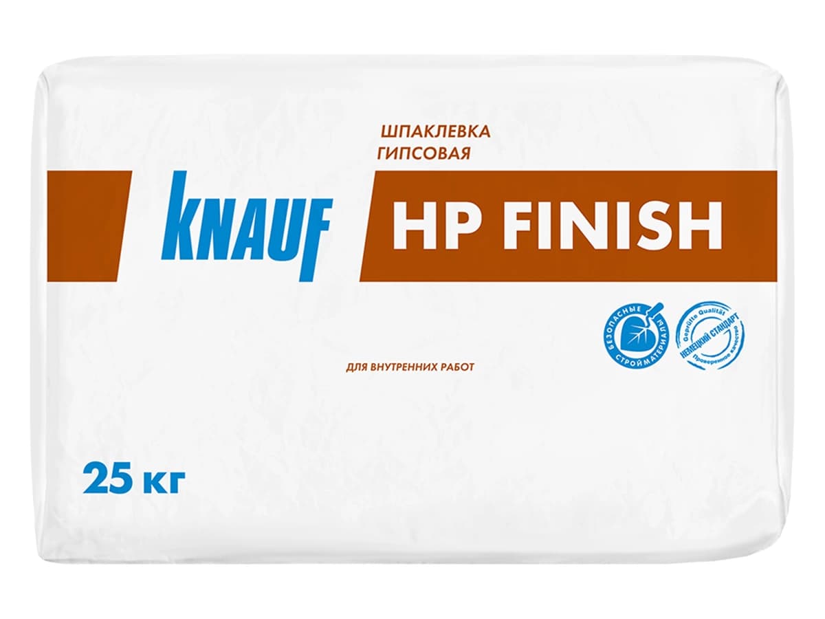 Шпаклёвка гипсовая финишная KNAUF ХП Финиш для внутренних работ, 25 кг