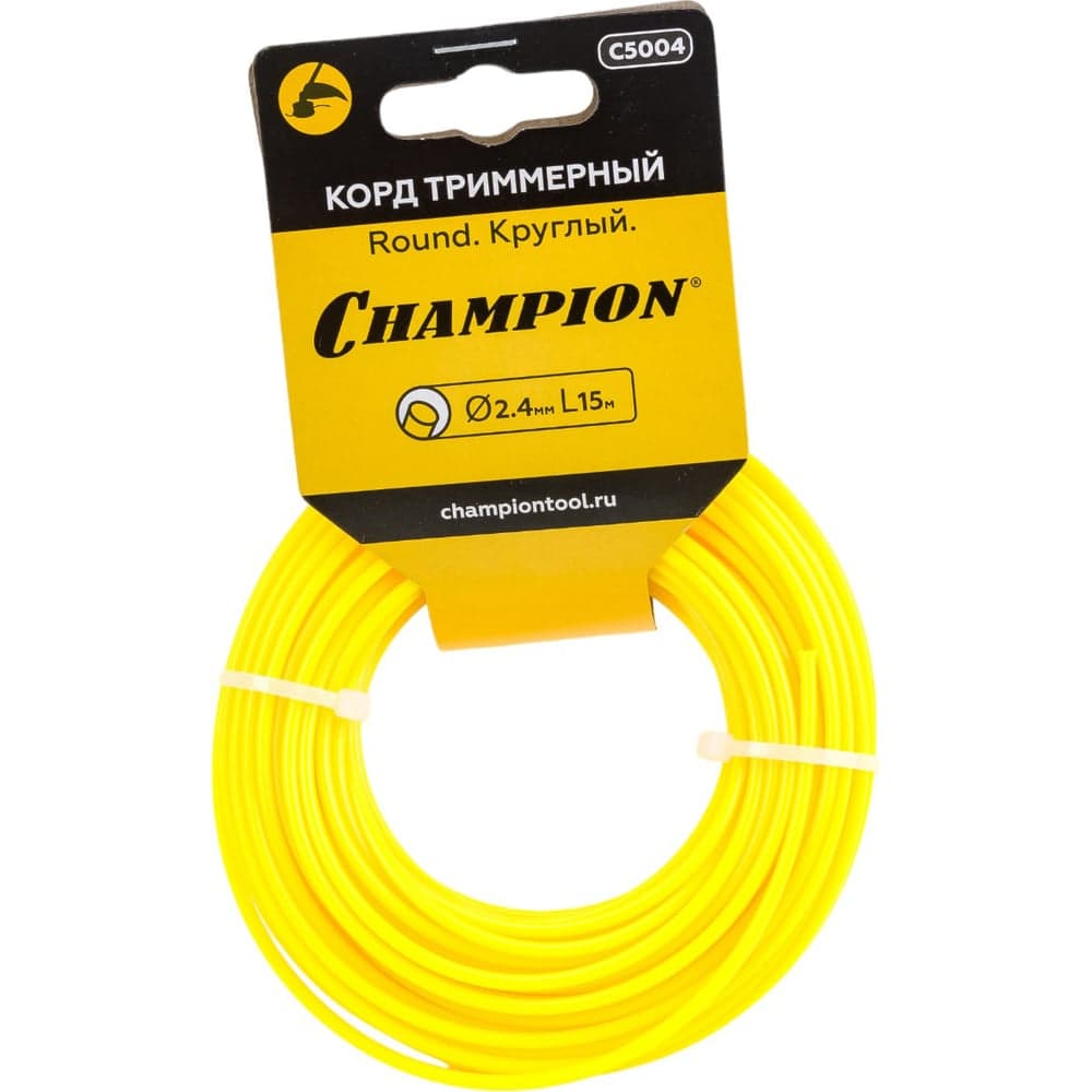 Корд для триммера CHAMPION Round 2.4мм×15м