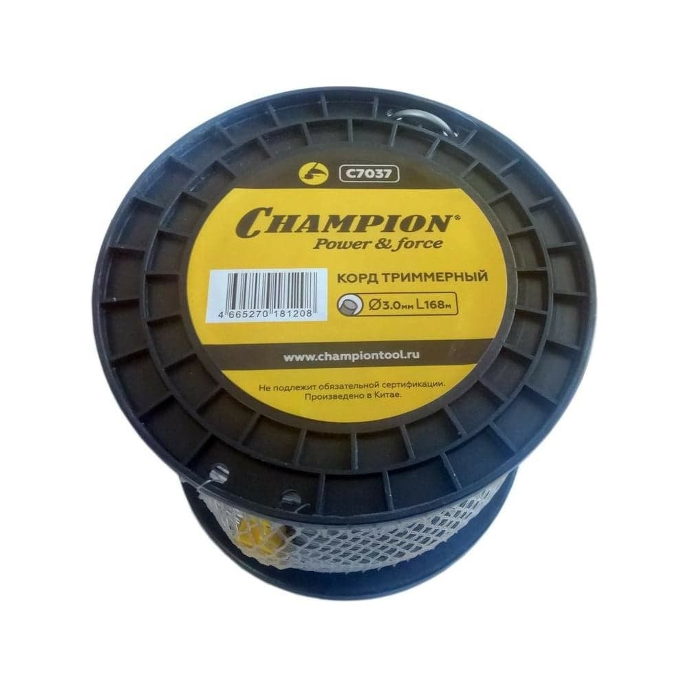 Корд для триммера CHAMPION Aluminium 3.0мм×168м