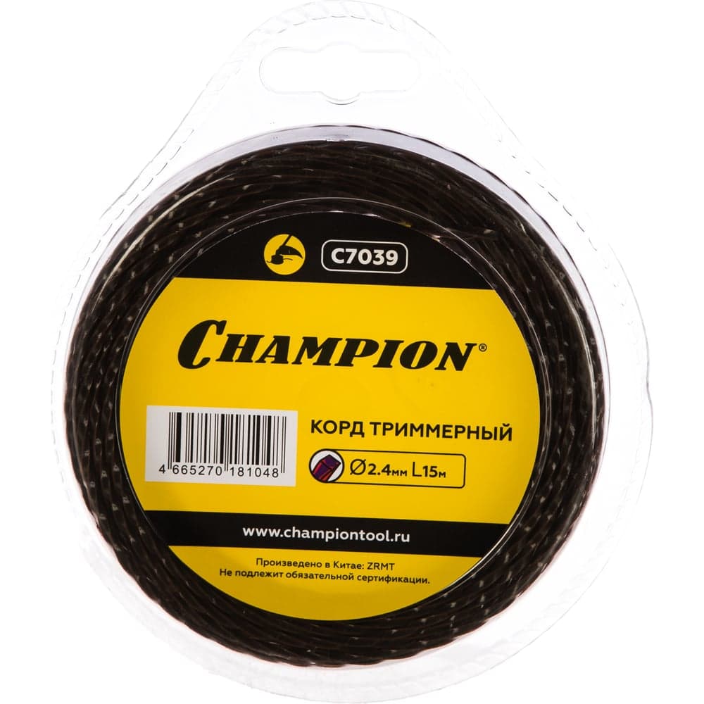 Корд для триммера CHAMPION Magic 2.4мм×15м