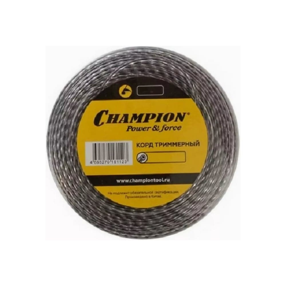 Корд для триммера CHAMPION Tri-twist 3.0мм×50м