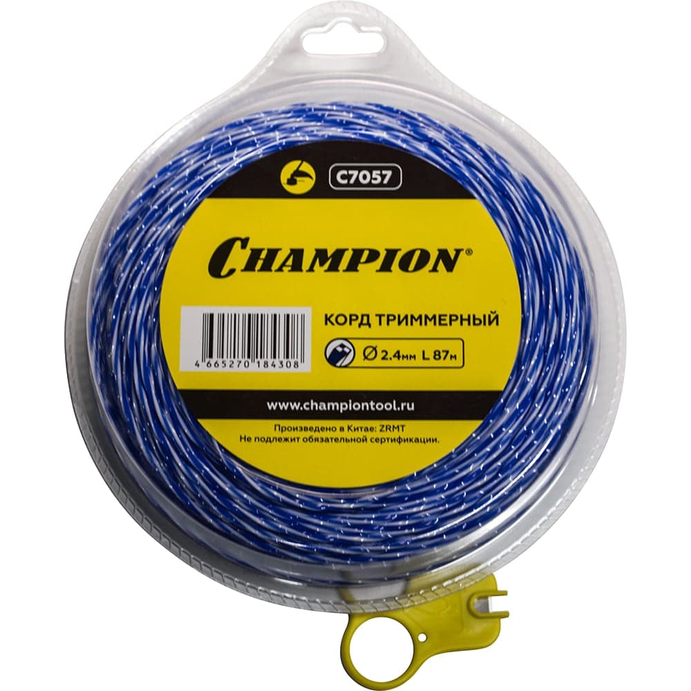 Корд для триммера CHAMPION Sky-cutter 2.4мм×87м