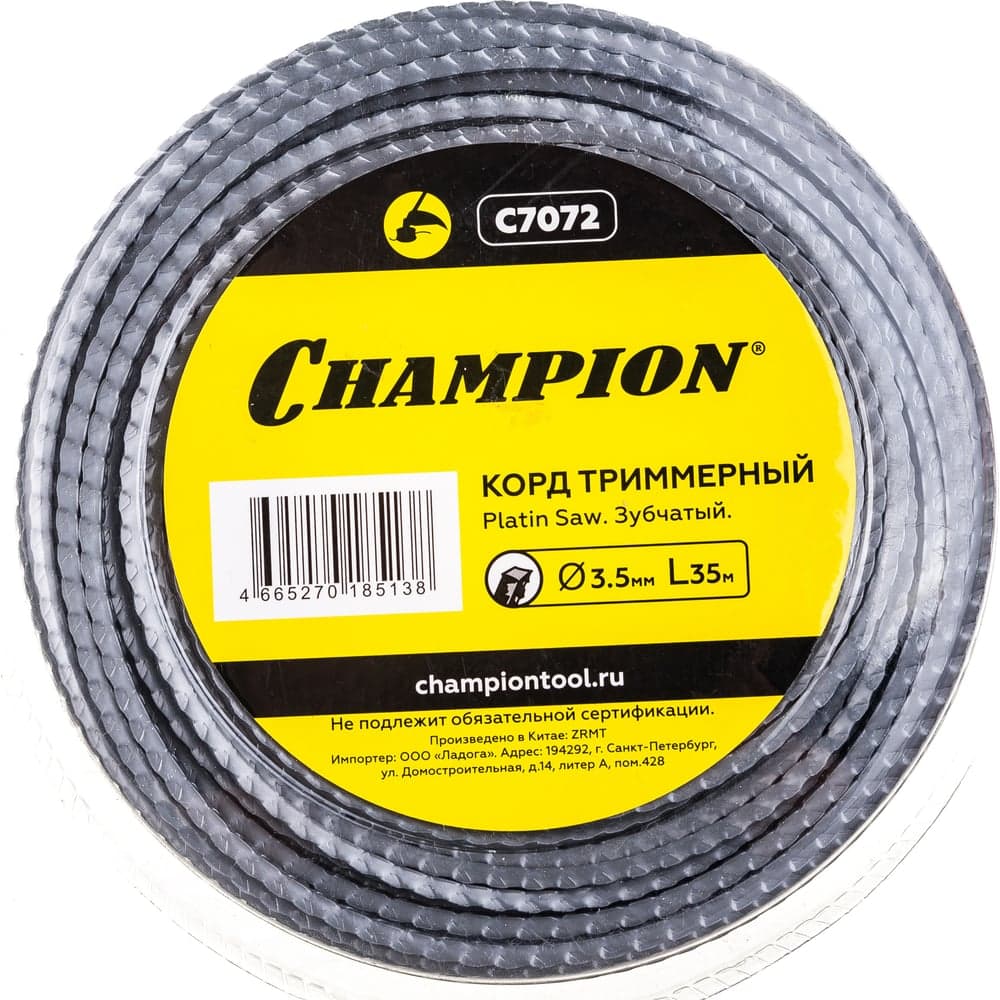 Корд для триммера CHAMPION Platin Saw 3.5мм×35м