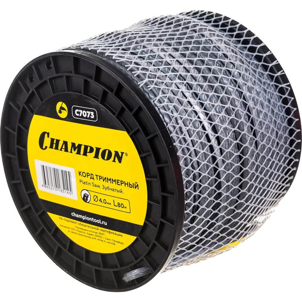 Корд для триммера CHAMPION Platin Saw 4.0мм×80м