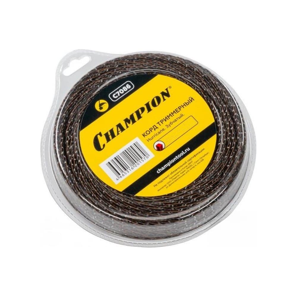 Корд для триммера CHAMPION Hurricane saw twist 3.0мм×12м