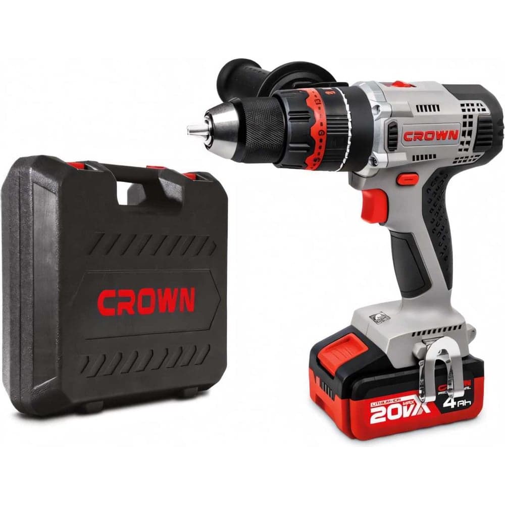 Ударный аккумуляторный шуруповёрт CROWN CT21075HMX-4