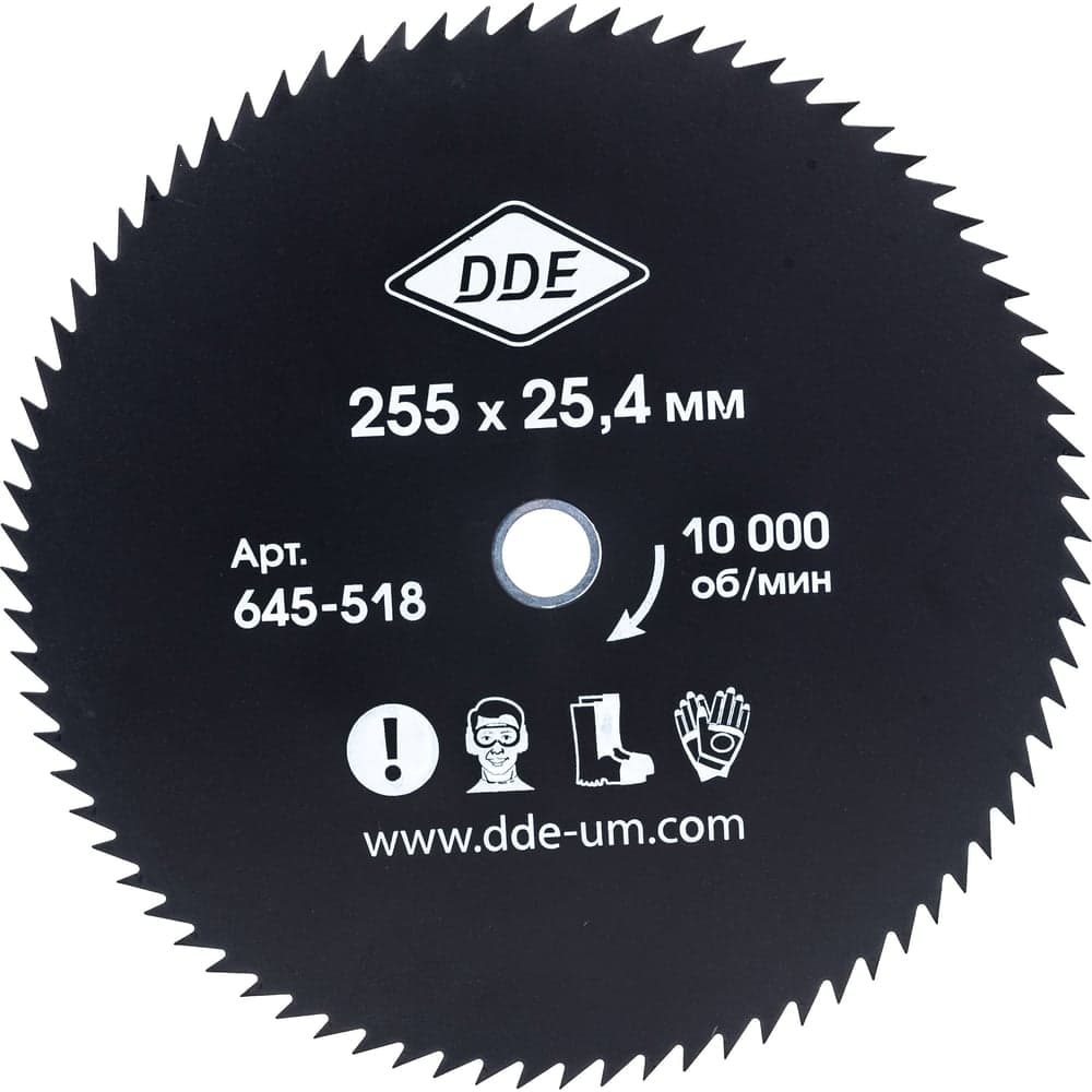 Диск для триммера DDE WOOD CUT 80 зубьев Ø255 мм