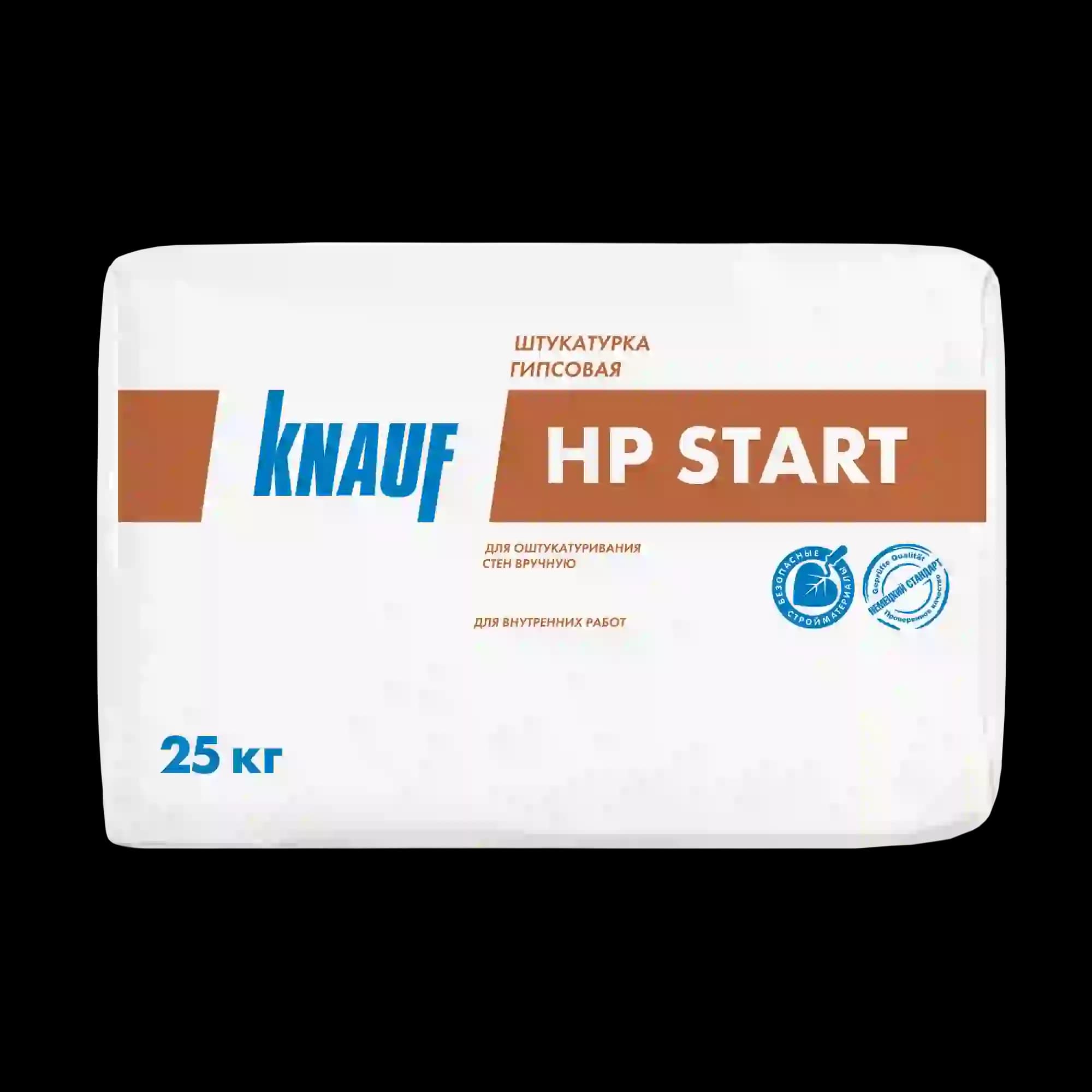 Штукатурка гипсовая KNAUF HP Старт для ручного выравнивания стен, 25 кг