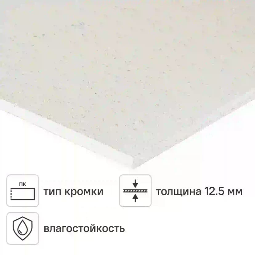 ГВЛВ 2500×1200×12,5 мм 1