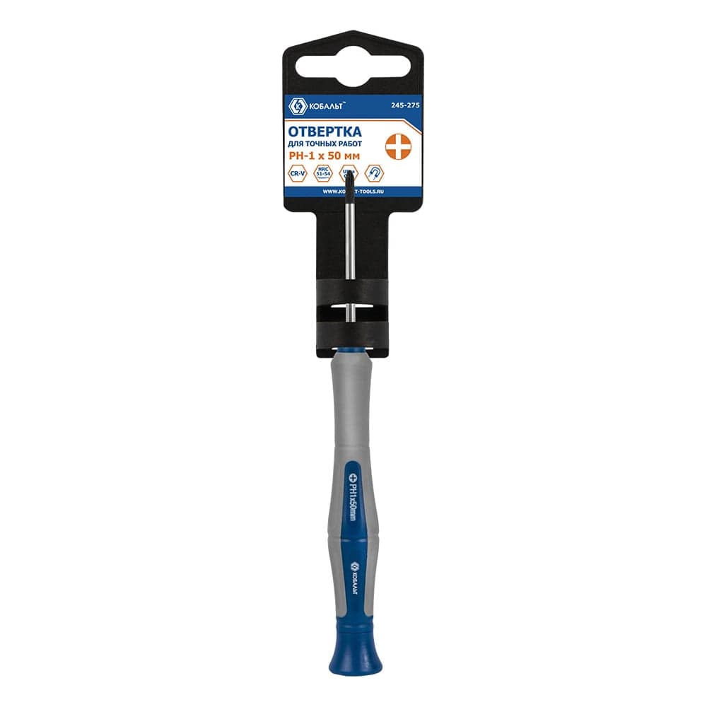 Отвертка точная КОБАЛЬТ Ultra Grip PH 1 × 50 мм CrV