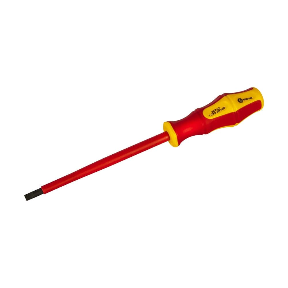 Отвертка диэлектрическая Кобальт Ultra Grip SL6,5×150 мм