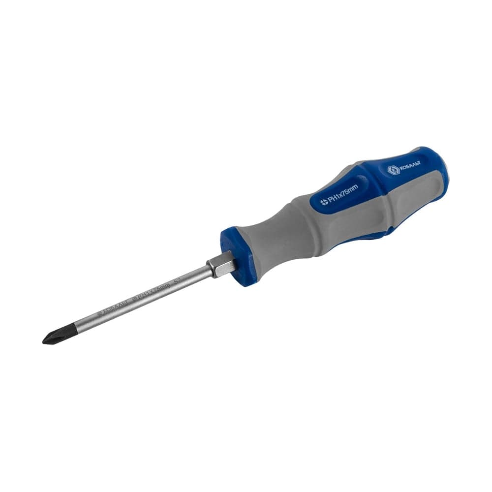 Отвертка ударная Кобальт Ultra Grip PH-1×75 мм