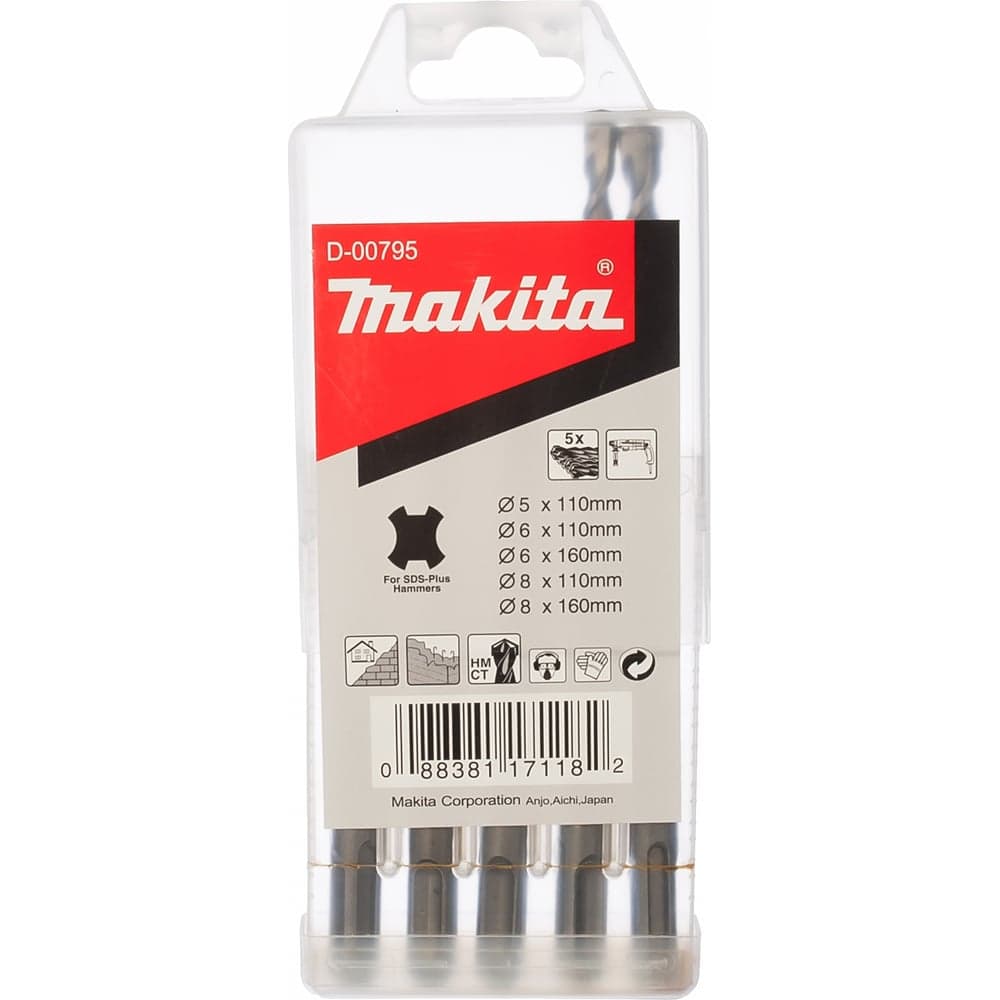 Набор буров Makita D-00795 по бетону