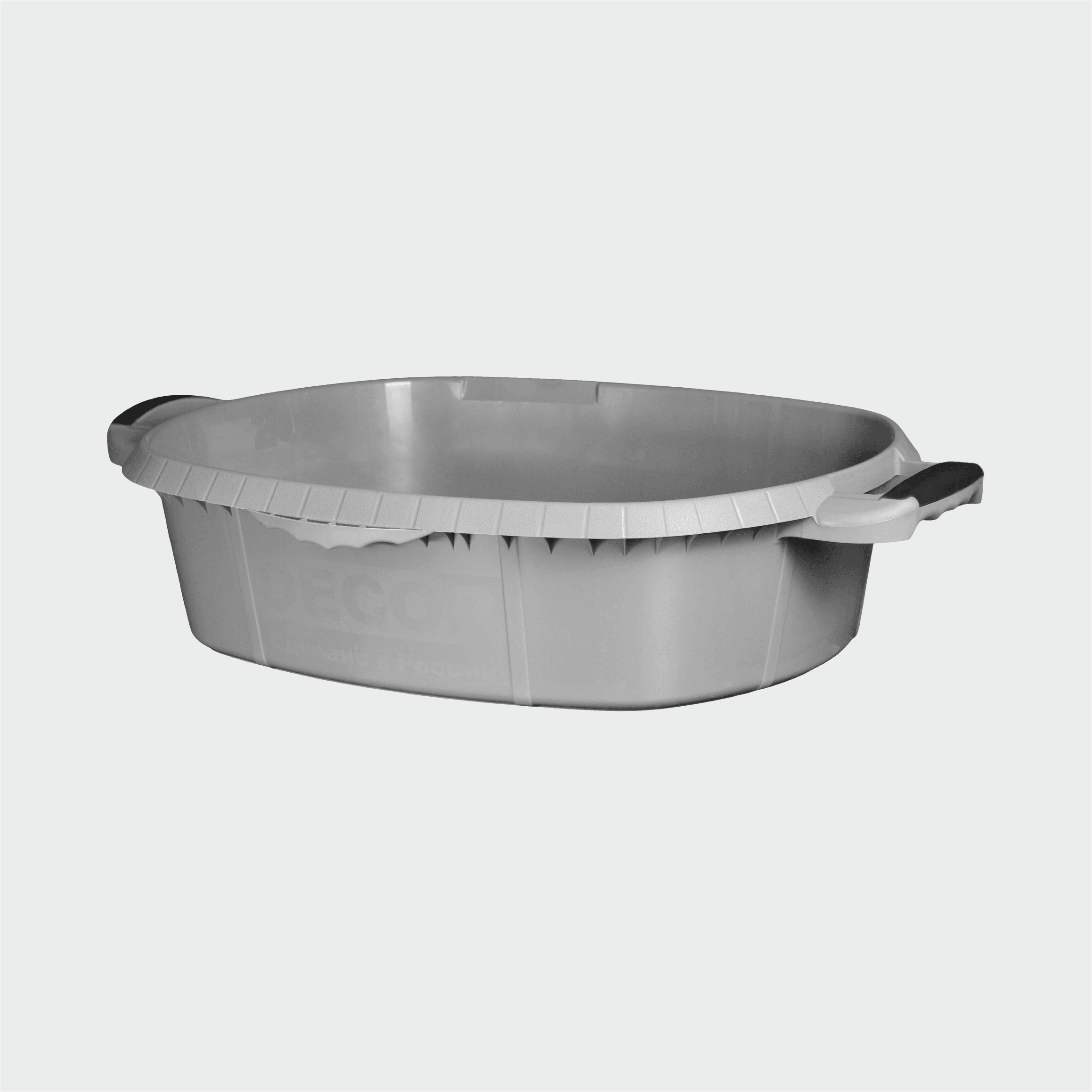 Таз DECOR хозяйственный 21л 2К серый