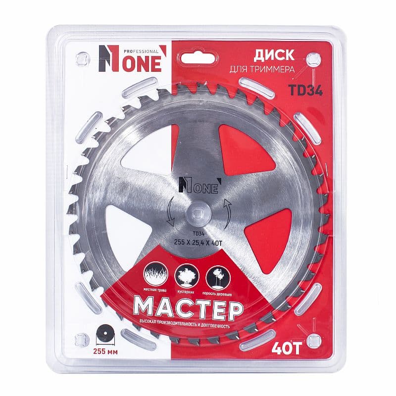 Нож-диск для триммера TD34 Ø255 мм 40T