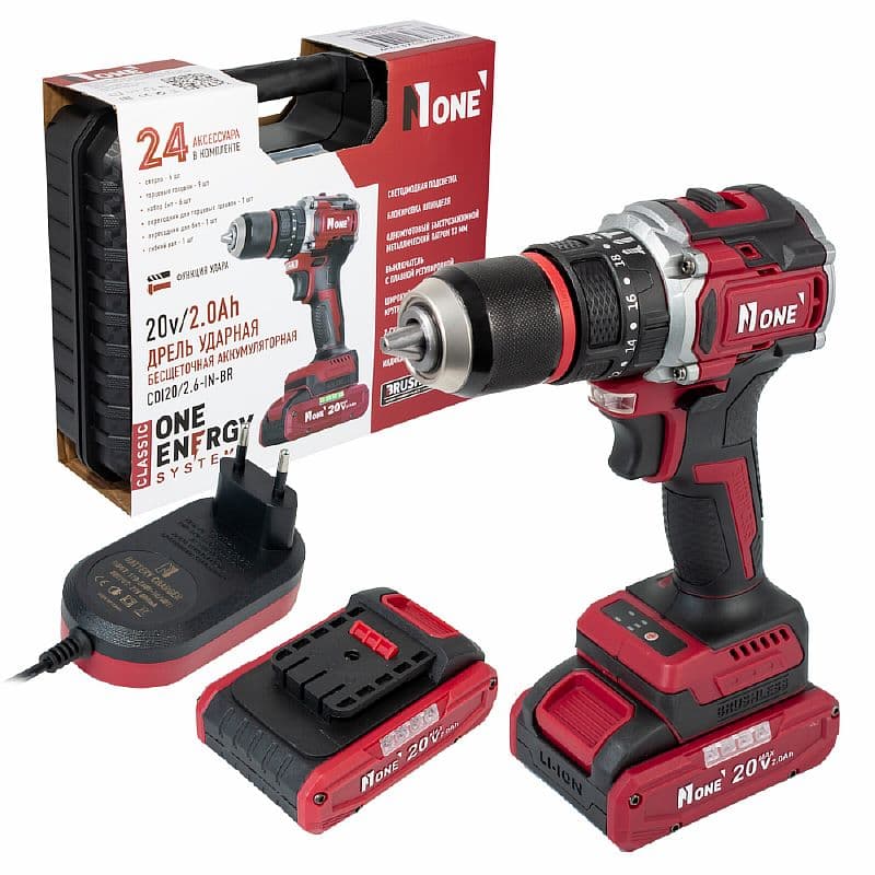 Дрель аккумуляторная ударная INDUSTRIAL CDI 20/2.6-IN-BR 20 В