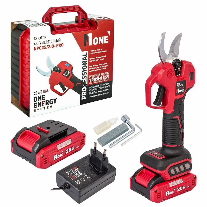 Секатор аккумуляторный INDUSTRIAL NPC25/2.0-PRO 20 В