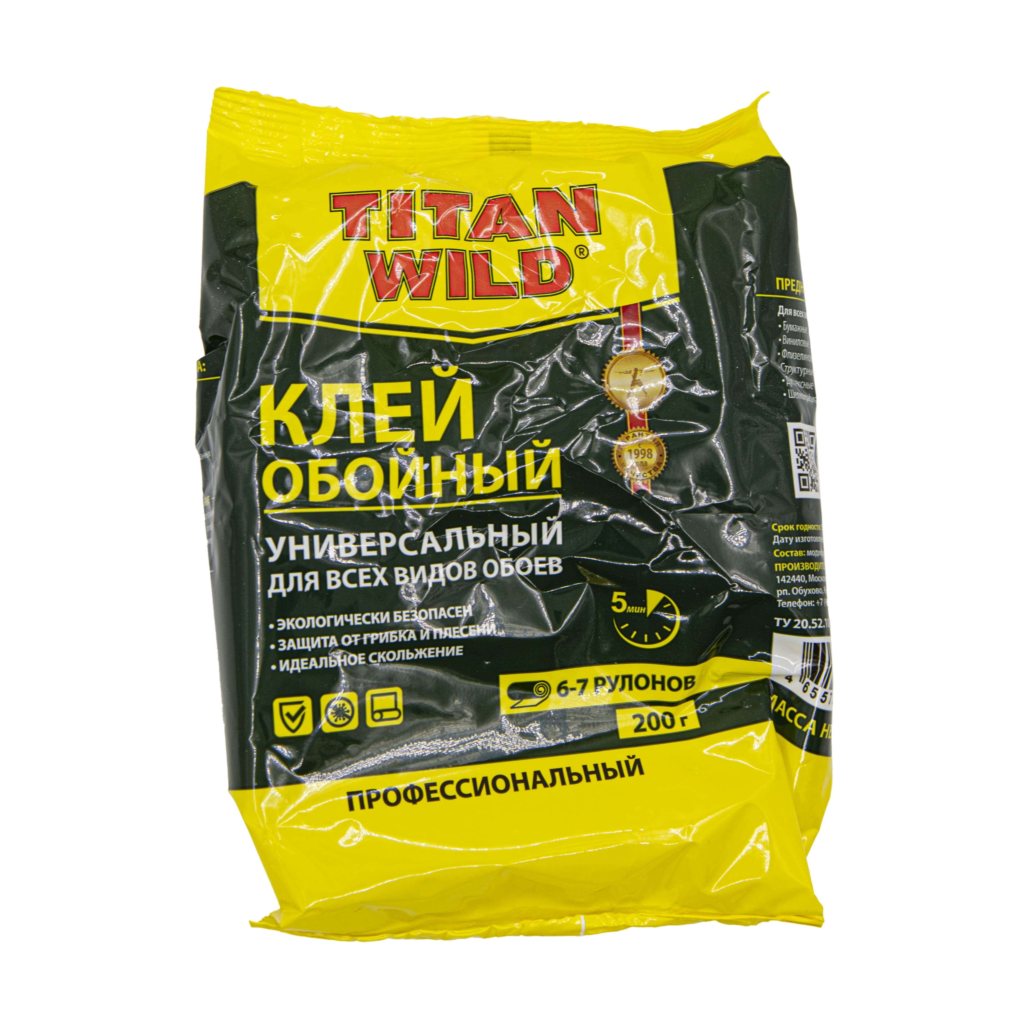 Клей обойный Titan Wild универсальный, 200 г