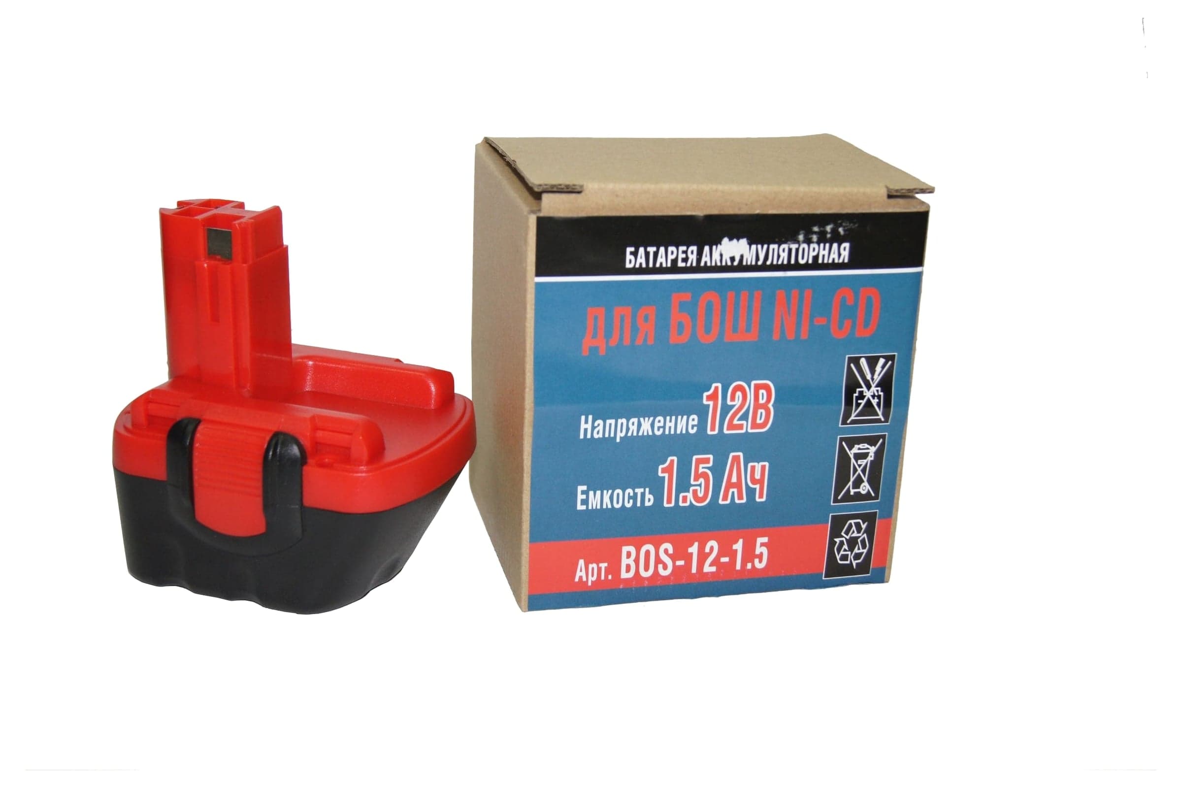 Аккумулятор P.I.T. для Bosch Ni-Cd 12 В 1.5 А·ч