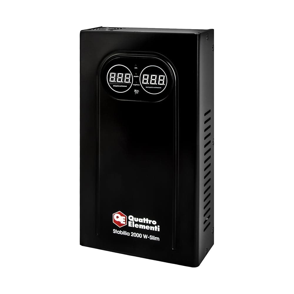 Стабилизатор напряжения QUATTRO ELEMENTI Stabilia 2000 W-Slim 2000 ВА